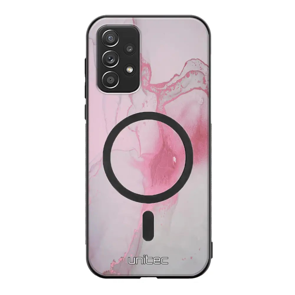 Samsung Galaxy A52s marmori suojakuoret - Pink Pok Rie