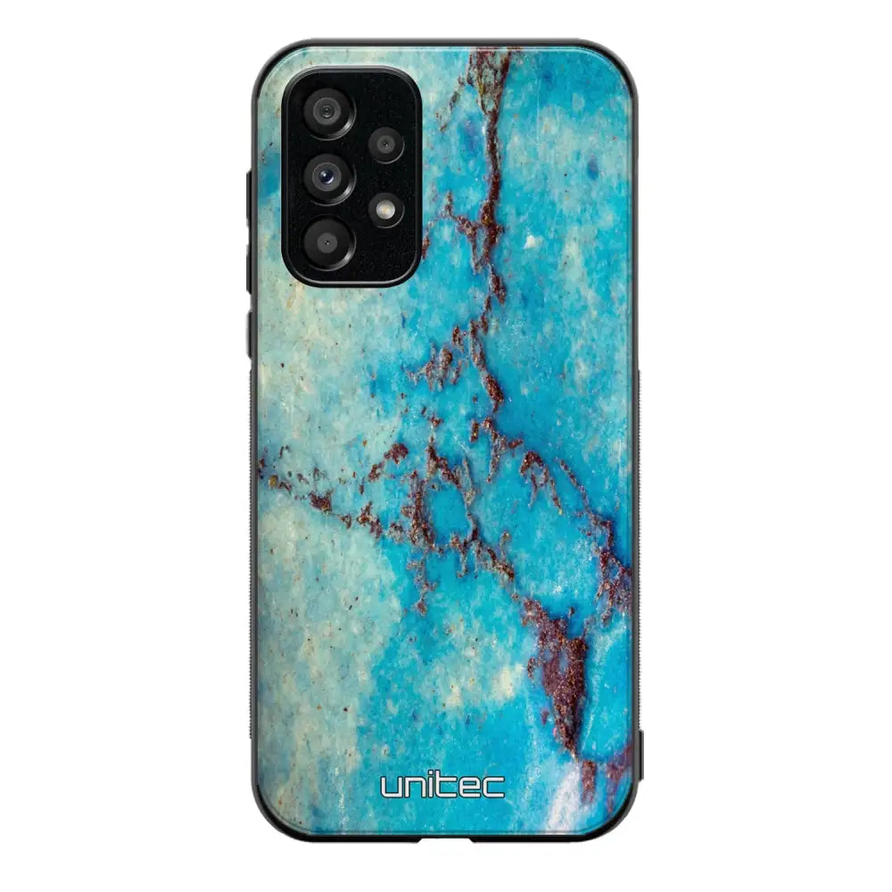 Samsung Galaxy A53 marmori suojakuoret - Turquoise Marble - Ei