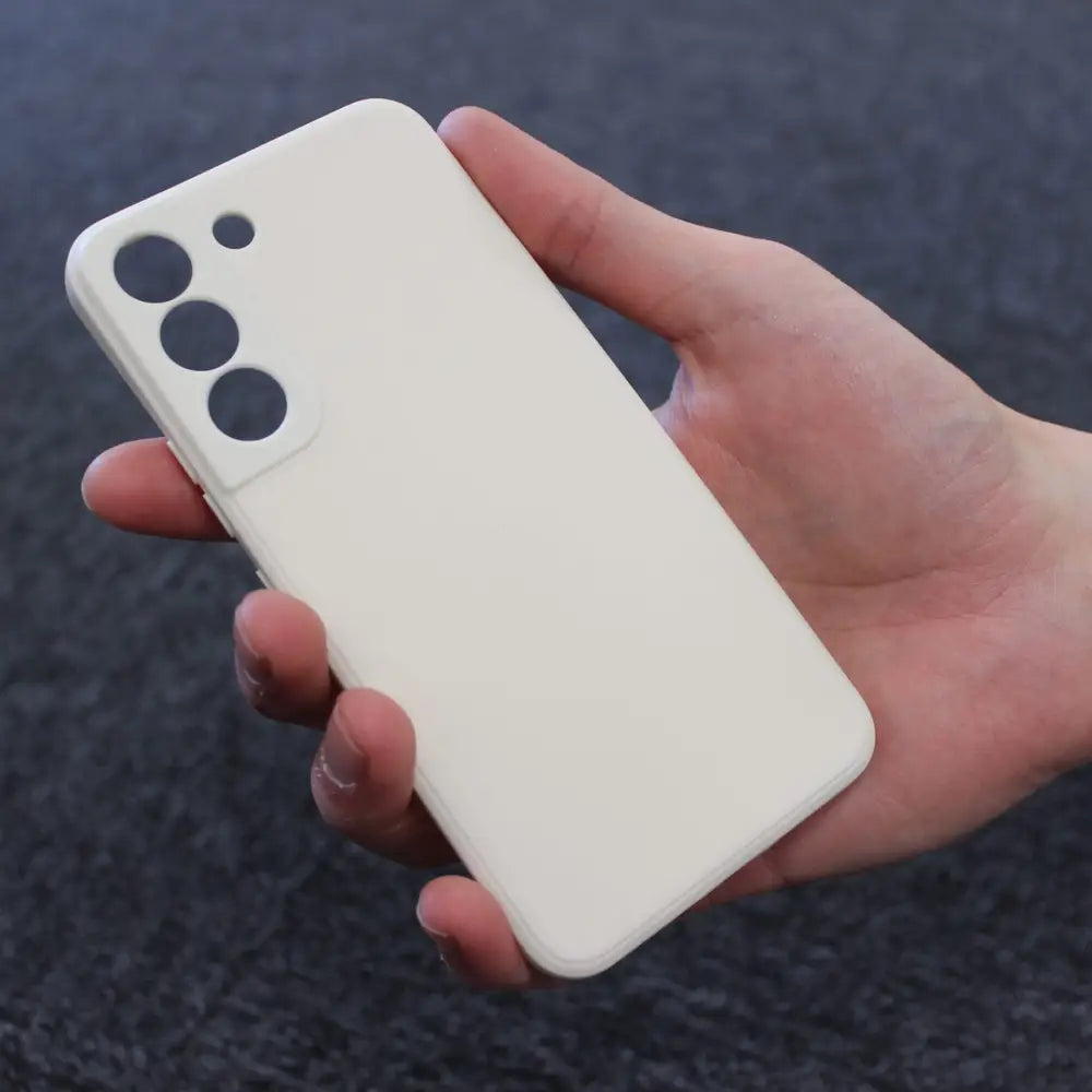 Samsung Galaxy A54 5G Silikonikuori - Kermanvalkoinen