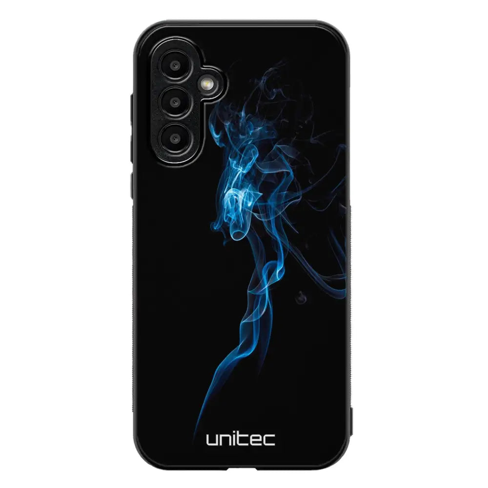 Samsung Galaxy A55 suojakuoret - Blue Smoke On Black - Ei