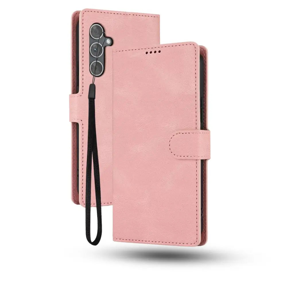 Samsung Galaxy A56 Lompakko suojakotelo - Ruusukulta
