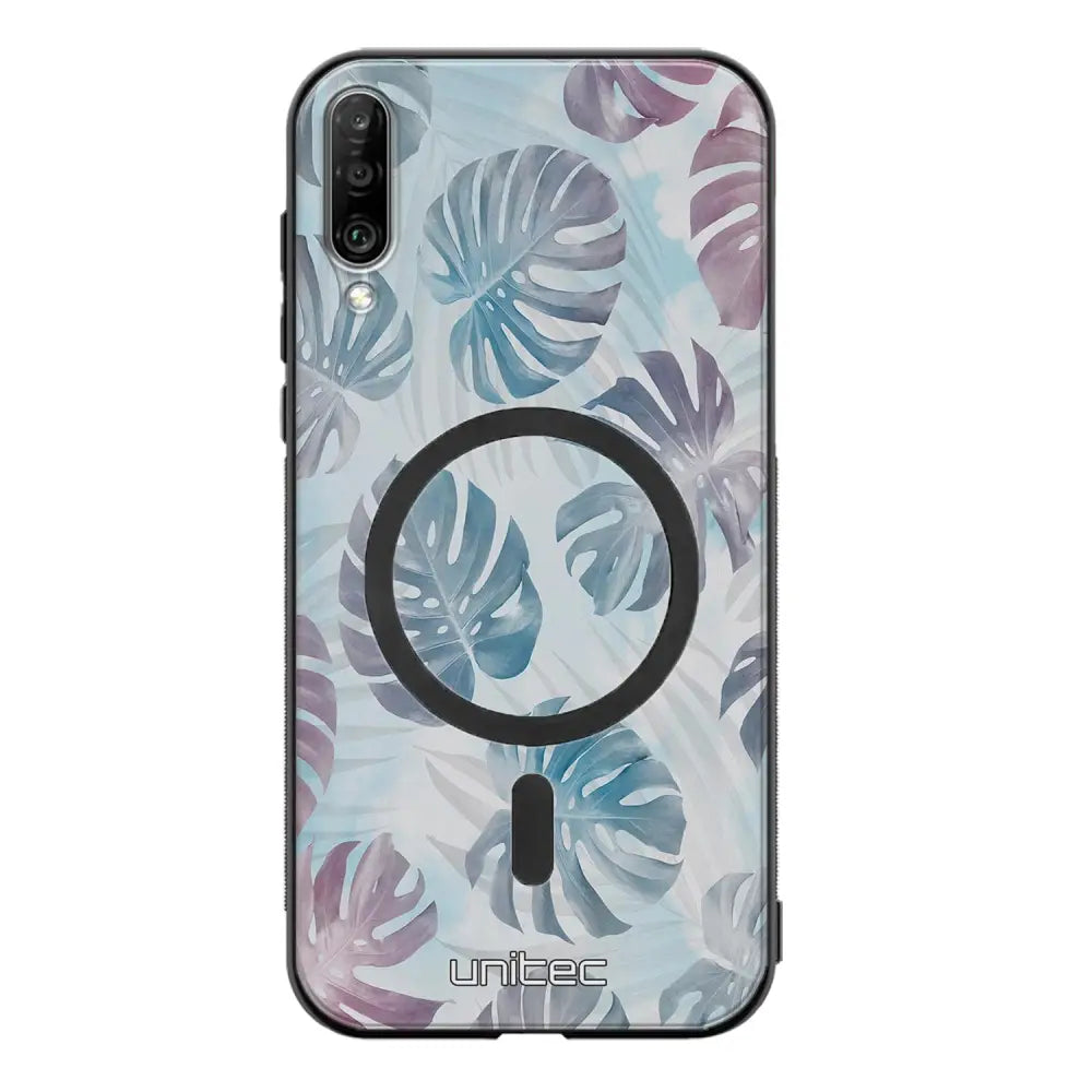 Samsung Galaxy A70 kukka suojakuoret - Monstera Texture