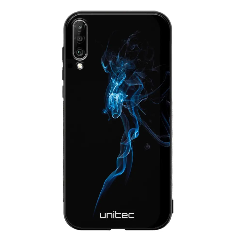 Samsung Galaxy A70 suojakuoret - Blue Smoke On Black - Ei
