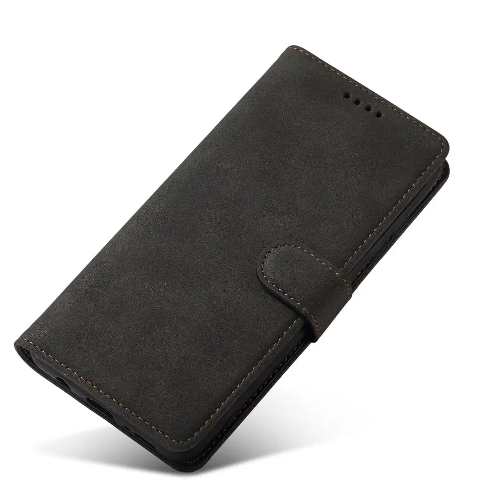 Samsung Galaxy A71 Lompakko Suojakuori Musta