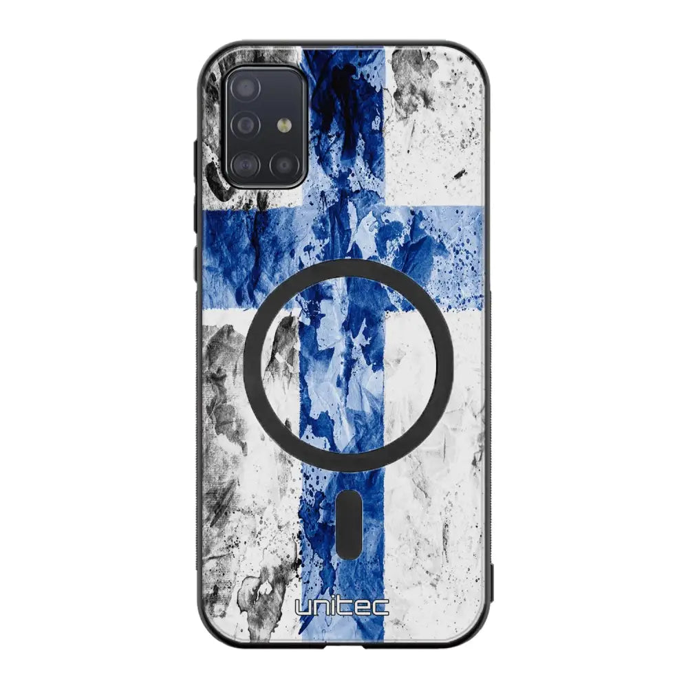 Samsung Galaxy A71 suojakuoret - Painted Finnish Flag
