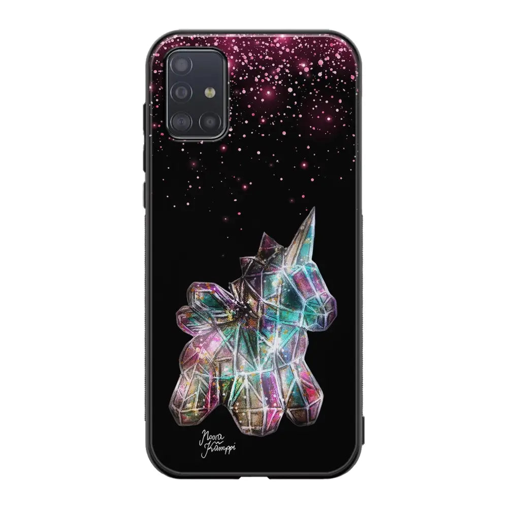 Samsung Galaxy A71 unicorn suojakuoret - Pinkki - Noora Kämppi - Ei