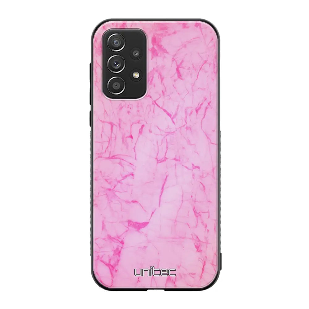 Samsung Galaxy A72 marmori suojakuoret - Light Pink Marble - Ei