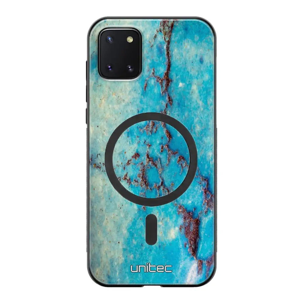 Samsung Galaxy Note 10 Lite marmori suojakuoret - Turquoise Marble
