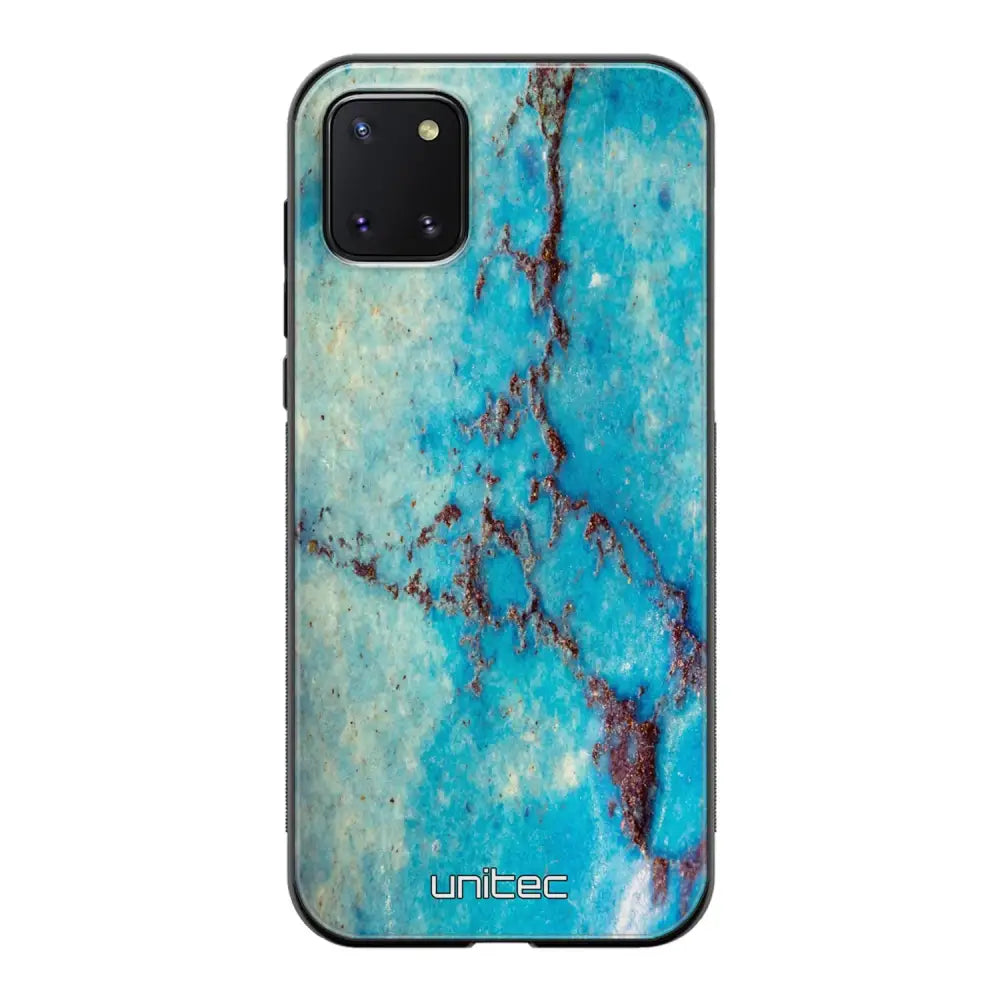Samsung Galaxy Note 10 Lite marmori suojakuoret - Turquoise Marble - Ei