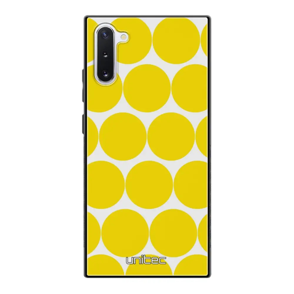 Samsung Galaxy Note 10 pallo suojakuoret - Keltainen Pallo - Ei