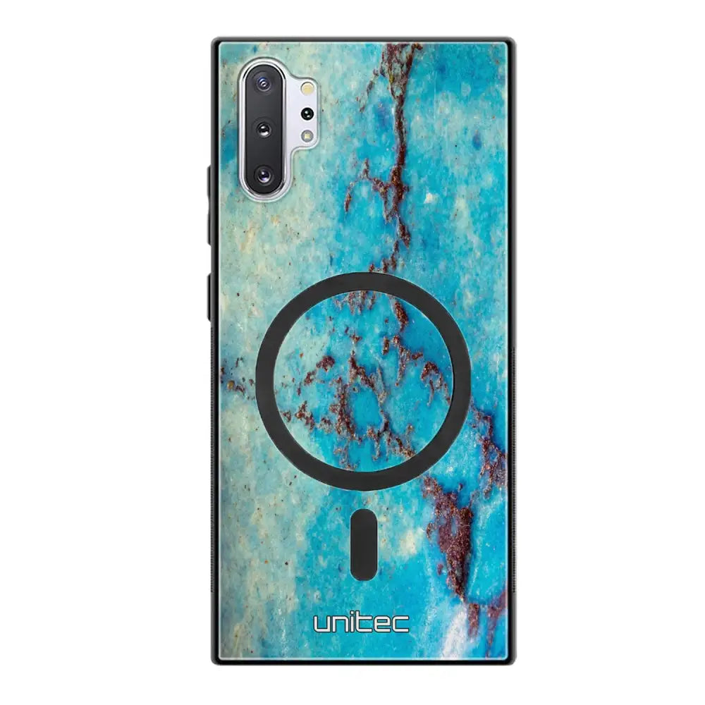 Samsung Galaxy Note 10 Plus marmori suojakuoret - Turquoise Marble