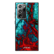 Samsung Galaxy Note 20 Ultra marmori suojakuoret - Blue Red Marble - Ei