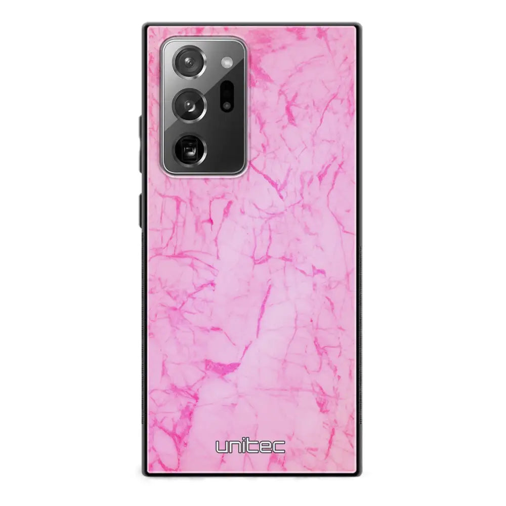 Samsung Galaxy Note 20 Ultra marmori suojakuoret - Light Pink Marble - Ei
