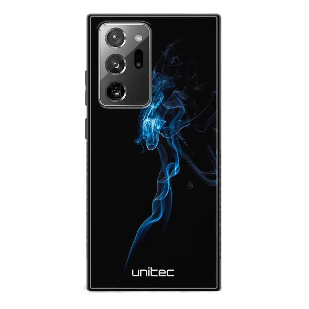 Samsung Galaxy Note 20 Ultra suojakuoret - Blue Smoke On Black - Ei