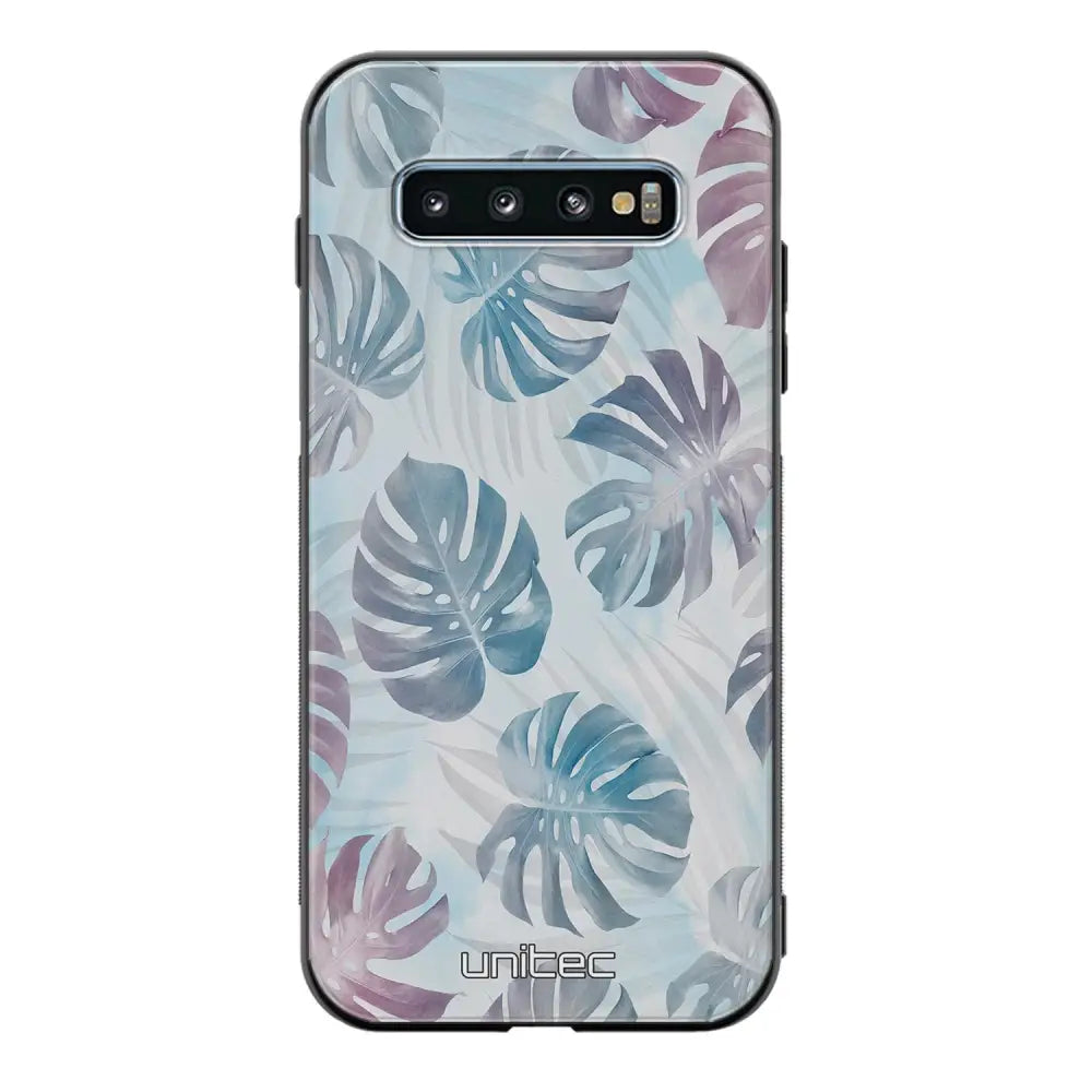 Samsung Galaxy S10 Plus kukka suojakuoret - Monstera Texture - Ei
