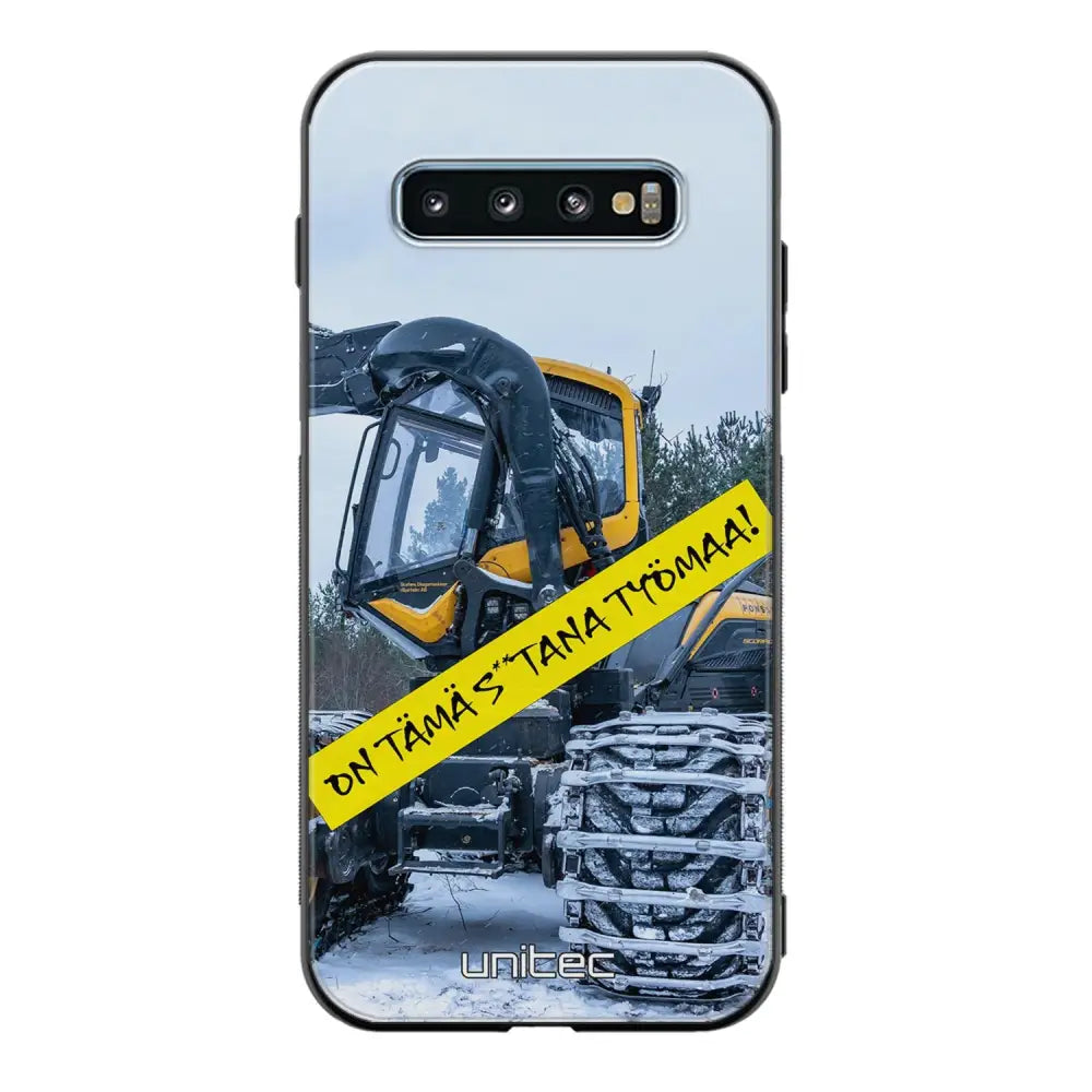 Samsung Galaxy S10 Plus meemi suojakuoret - Työmaa - Ei