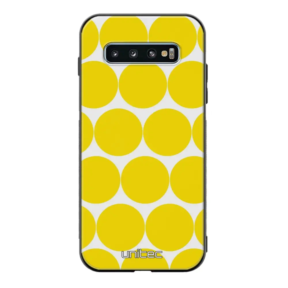 Samsung Galaxy S10 Plus pallo suojakuoret - Keltainen Pallo - Ei