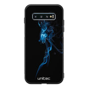 Samsung Galaxy S10 Plus suojakuoret - Blue Smoke On Black - Ei