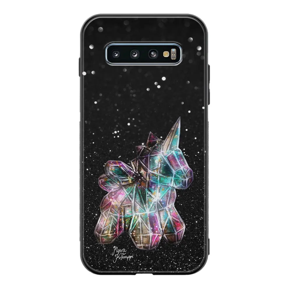 Samsung Galaxy S10 Plus unicorn suojakuoret - Valkoinen - Noora Kämppi - Ei