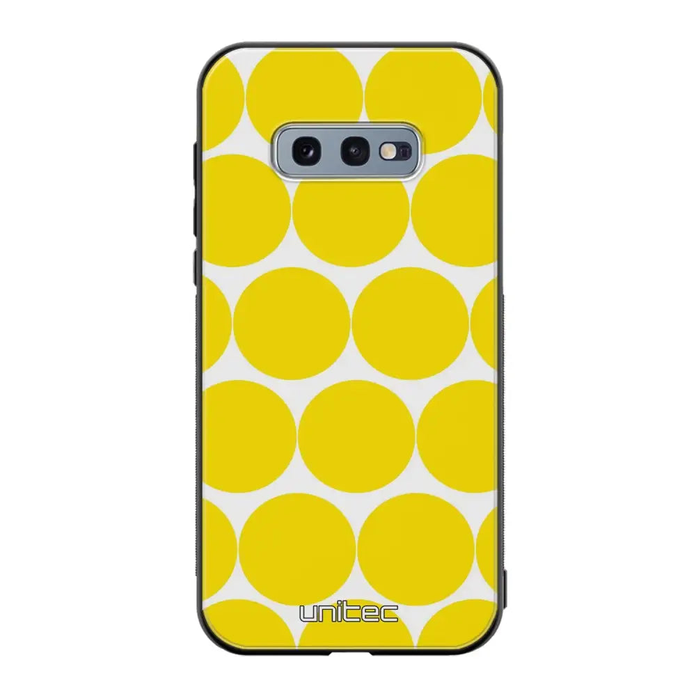 Samsung Galaxy S10e pallo suojakuoret - Keltainen Pallo - Ei