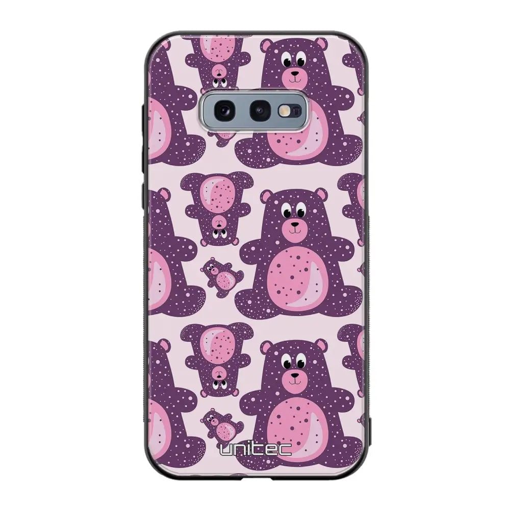Samsung Galaxy S10e suojakuoret - Purple Teddy Bear - Ei