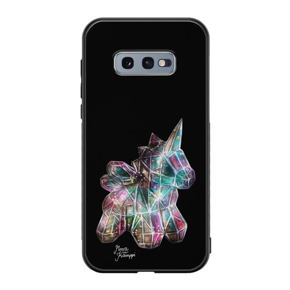 Samsung Galaxy S10e unicorn suojakuoret - Musta - Noora Kämppi - Ei