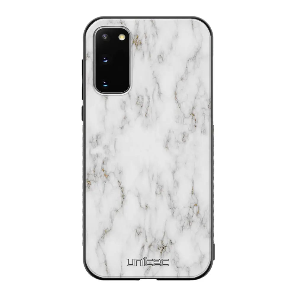 Samsung Galaxy S20 marmori suojakuoret - White Marble - Ei