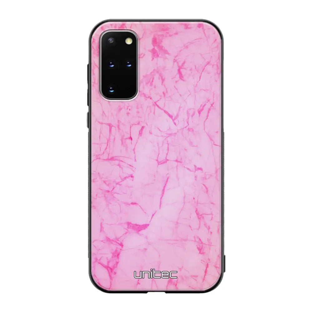 Samsung Galaxy S20 Plus marmori suojakuoret - Light Pink Marble - Ei