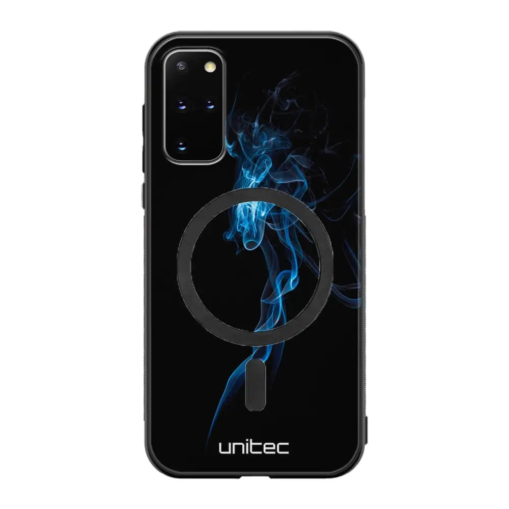 Samsung Galaxy S20 Plus suojakuoret - Blue Smoke On Black