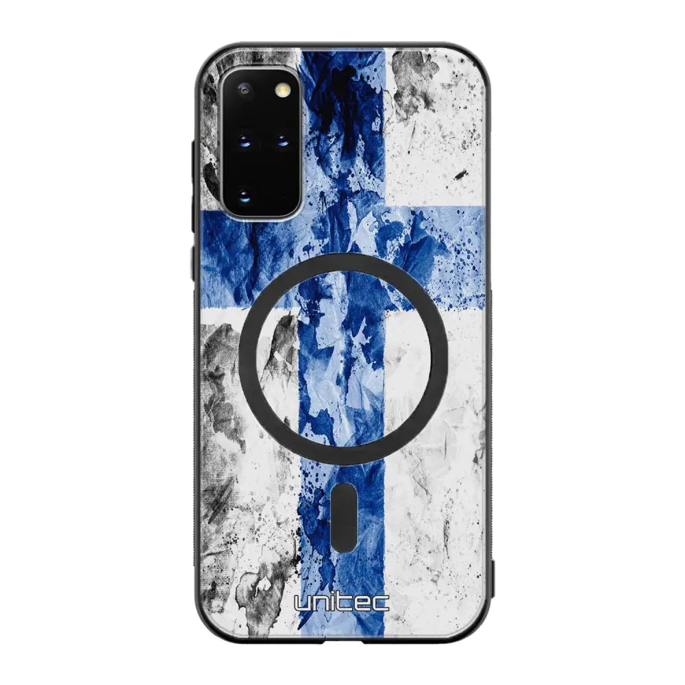 Samsung Galaxy S20 Plus suojakuoret - Painted Finnish Flag