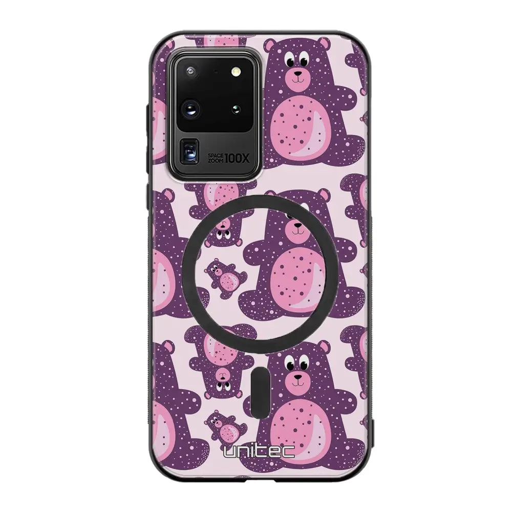 Samsung Galaxy S20 Ultra suojakuoret - Purple Teddy Bear