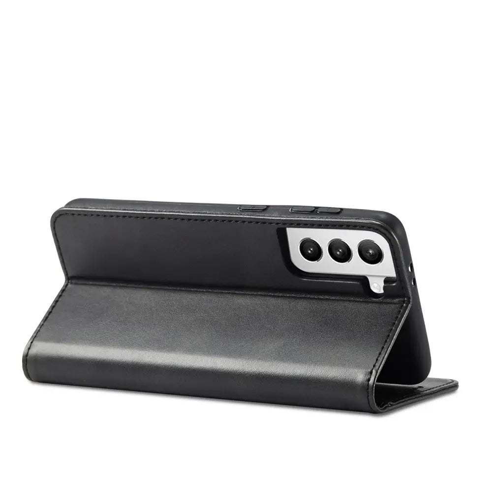 Samsung Galaxy S21 5G Unitec Lompakko Suojakotelo Musta