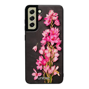 Samsung Galaxy S21 FE kukka suojakuoret - Pink Flowers - Ei