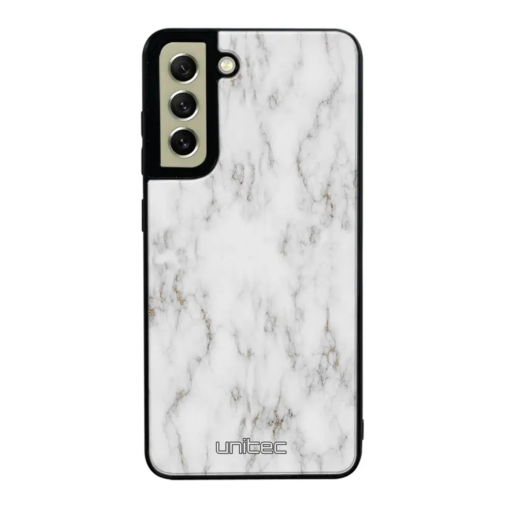 Samsung Galaxy S21 FE marmori suojakuoret - White Marble - Ei