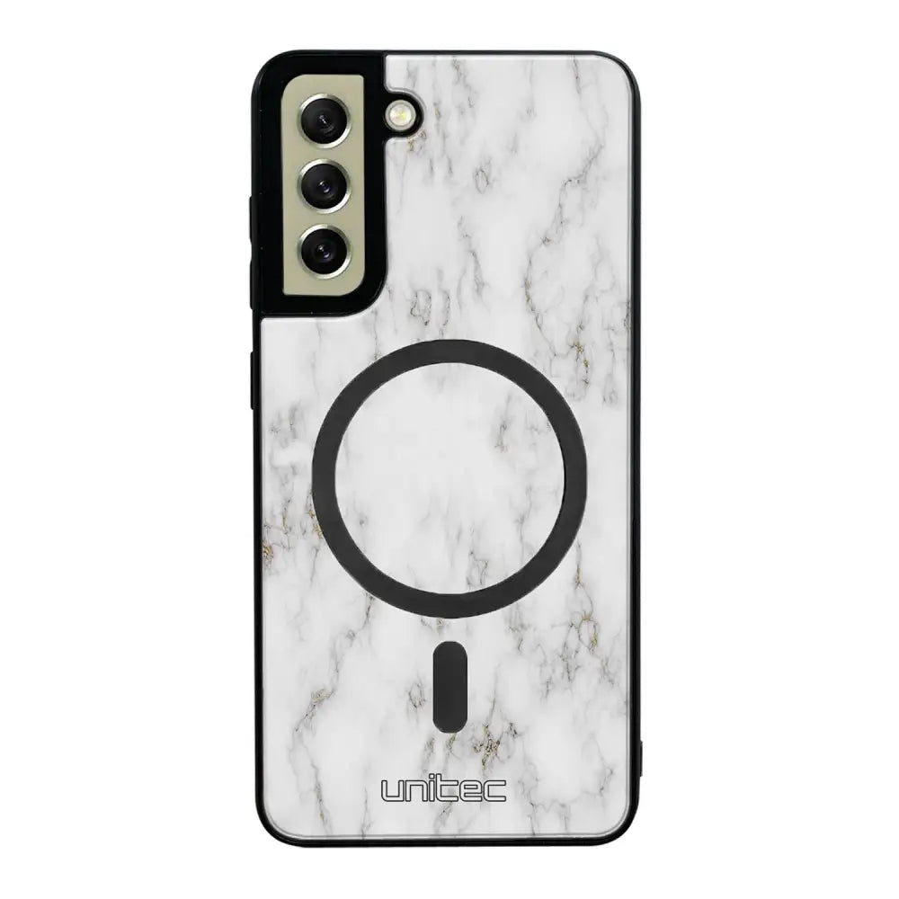 Samsung Galaxy S21 FE marmori suojakuoret - White Marble