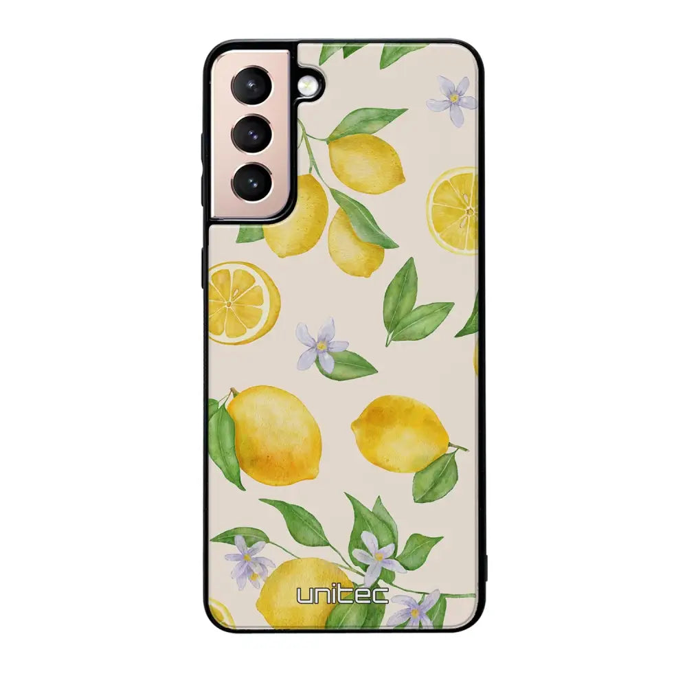 Samsung Galaxy S21 hedelmä suojakuoret - Lemon - Ei