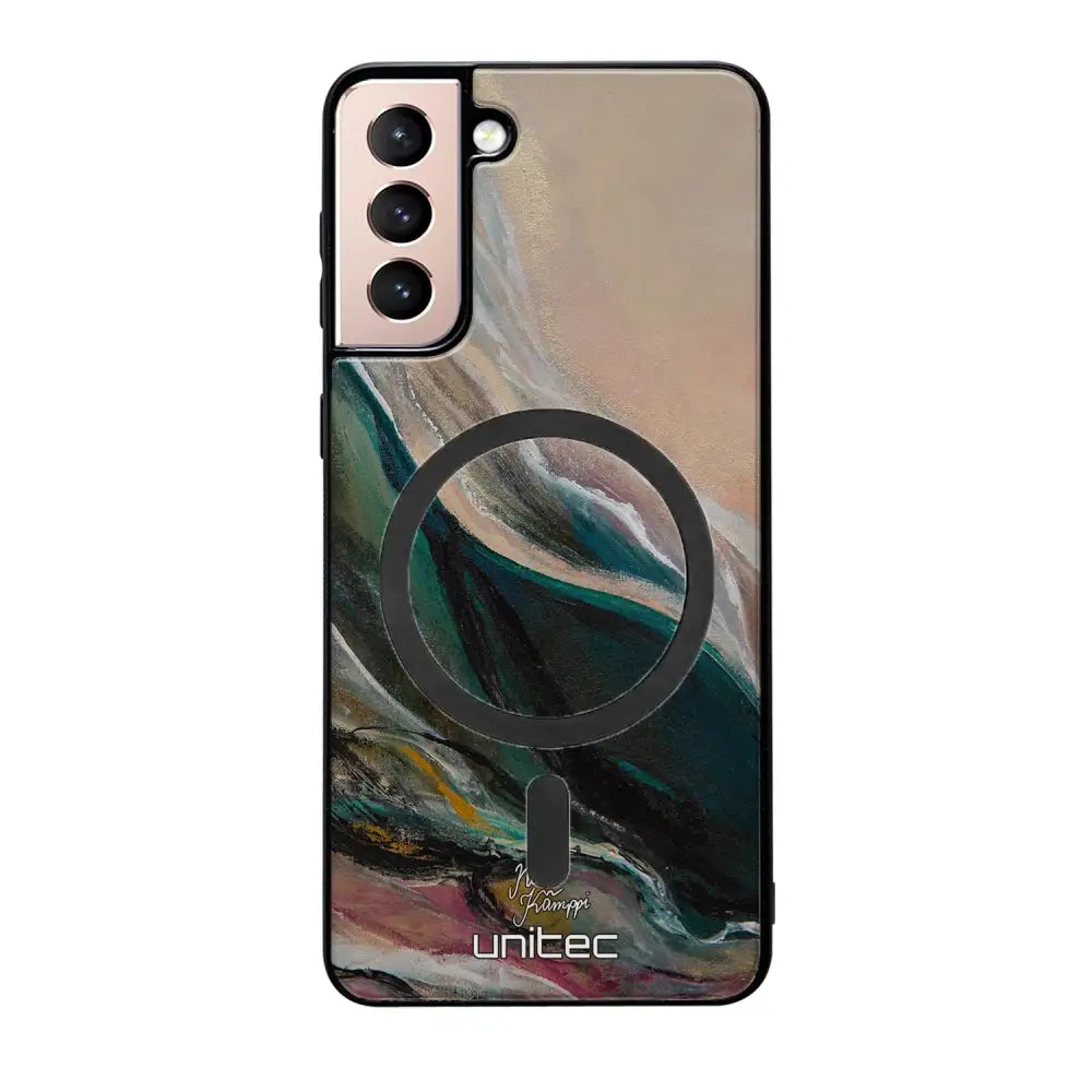 Samsung Galaxy S21 modern art suojakuoret - Nudge - Noora Kämppi