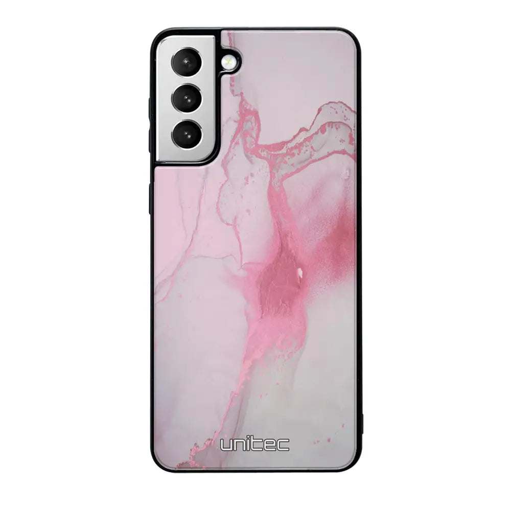 Samsung Galaxy S21 Plus marmori suojakuoret - Pink Pok Rie - Ei