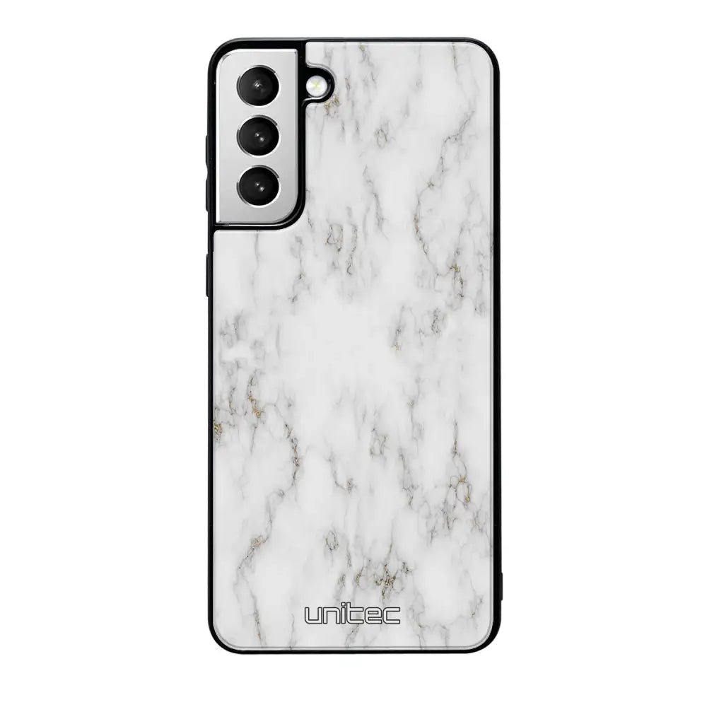 Samsung Galaxy S21 Plus marmori suojakuoret - White Marble - Ei