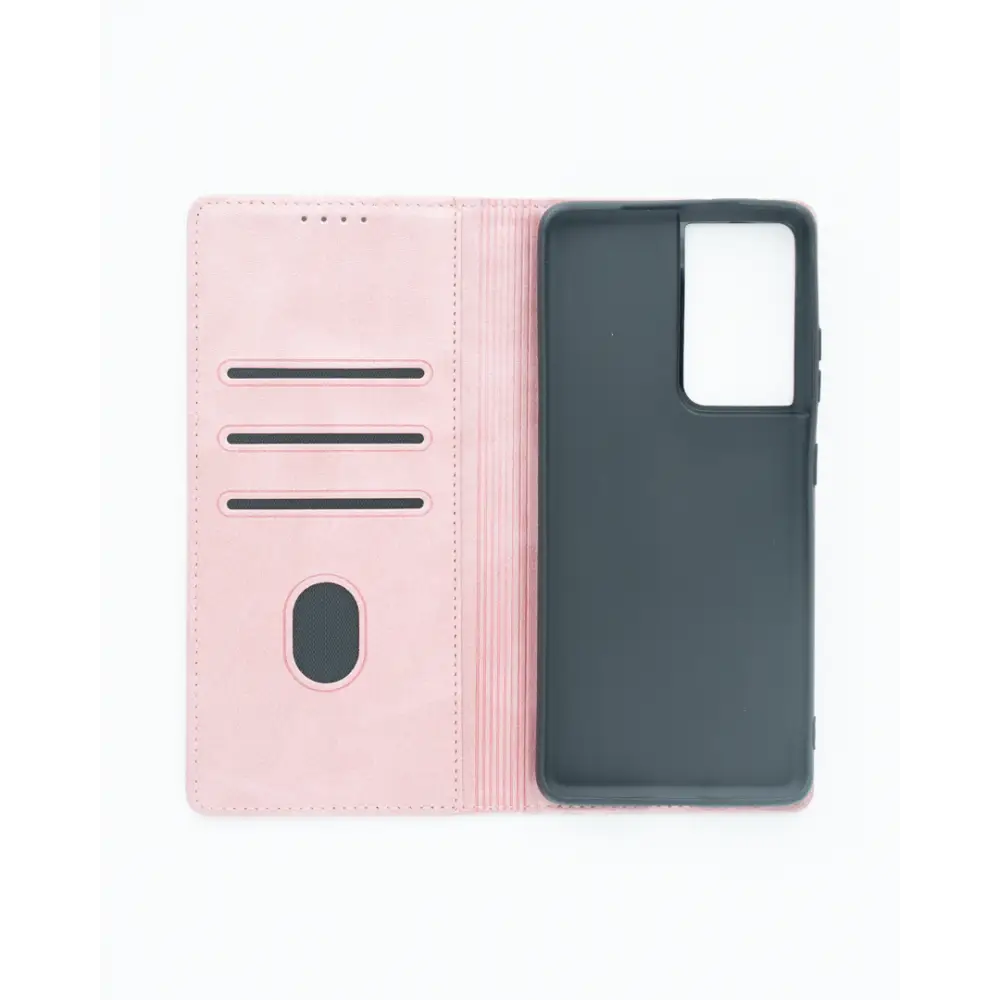 Samsung Galaxy S21 Ultra 5G Unitec Lompakko Suojakotelo Ruusukulta