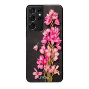Samsung Galaxy S21 Ultra kukka suojakuoret - Pink Flowers - Ei