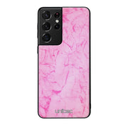 Samsung Galaxy S21 Ultra marmori suojakuoret - Light Pink Marble - Ei