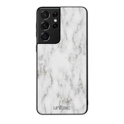 Samsung Galaxy S21 Ultra marmori suojakuoret - White Marble - Ei