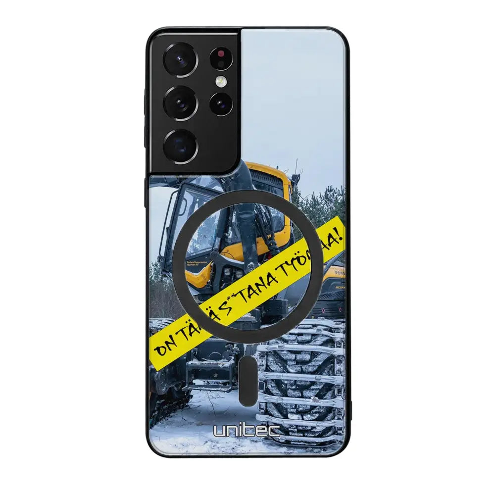 Samsung Galaxy S21 Ultra meemi suojakuoret - Työmaa