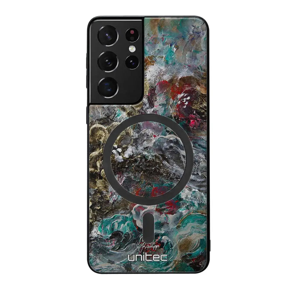 Samsung Galaxy S21 Ultra modern art suojakuoret - Heart Knows - Noora Kämppi