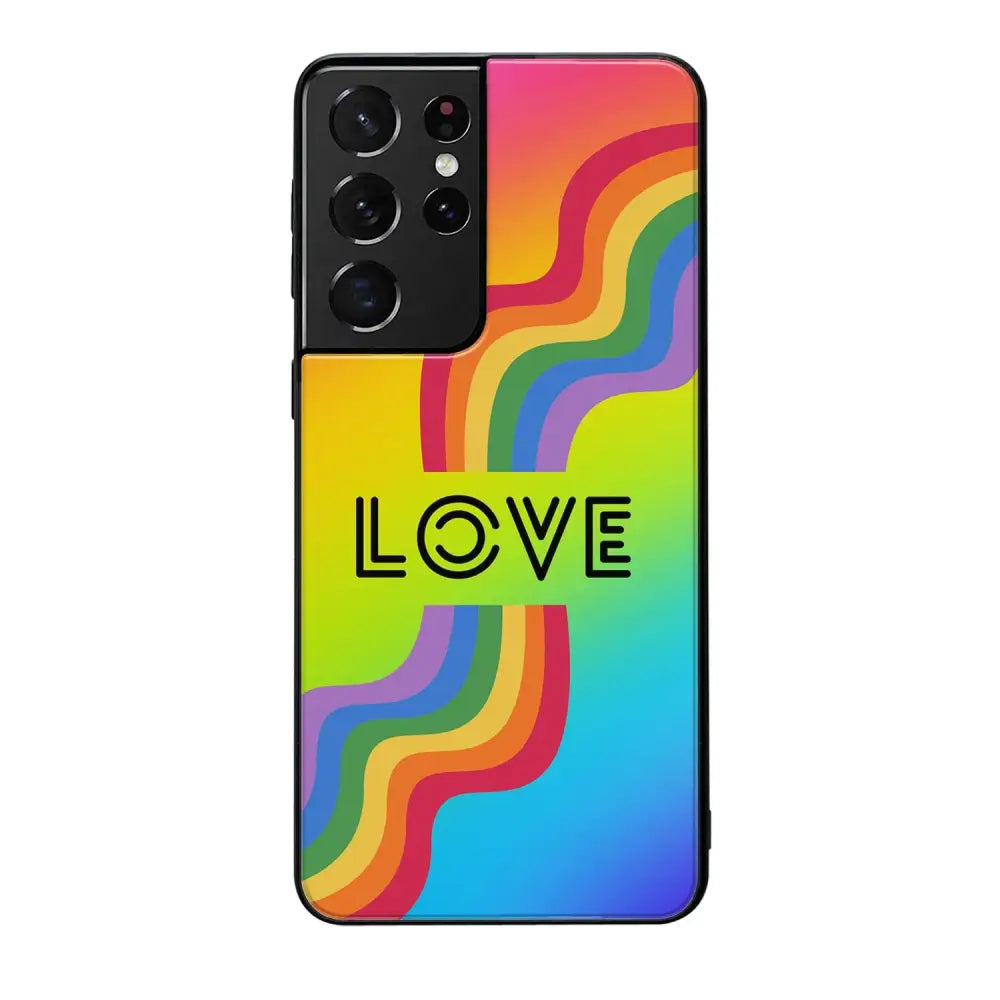Samsung Galaxy S21 Ultra pride suojakuoret - Love - Ei