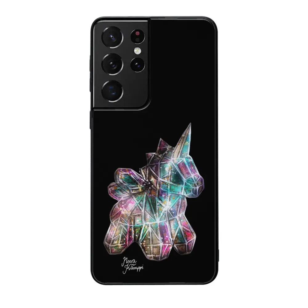 Samsung Galaxy S21 Ultra unicorn suojakuoret - Musta - Noora Kämppi - Ei