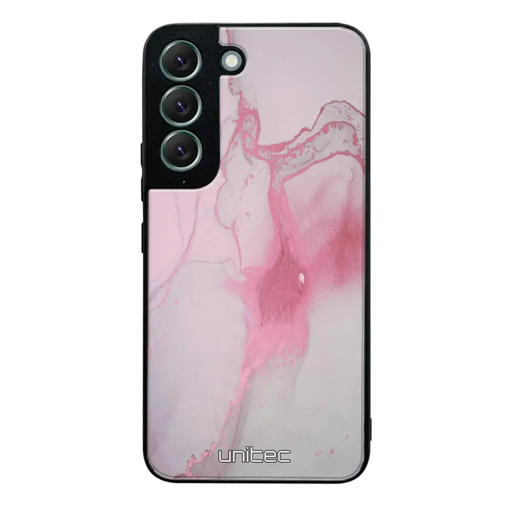 Samsung Galaxy S22 marmori suojakuoret - Pink Pok Rie - Ei