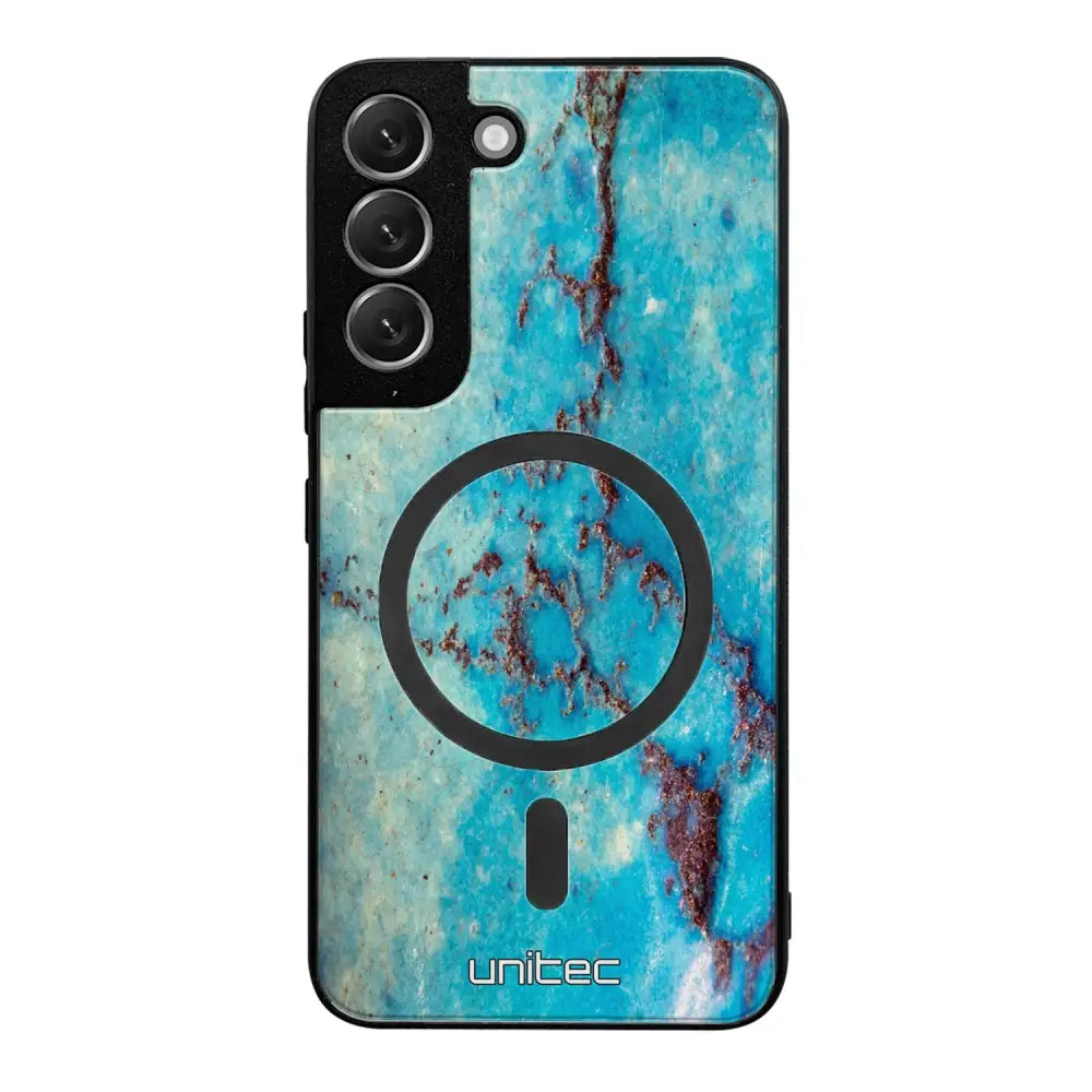 Samsung Galaxy S22 Plus marmori suojakuoret - Turquoise Marble