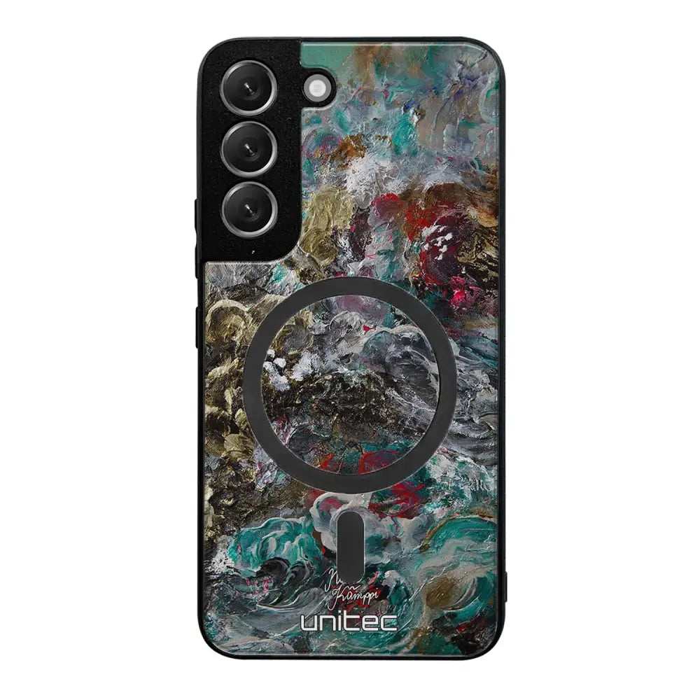 Samsung Galaxy S22 Plus modern art suojakuoret - Heart Knows - Noora Kämppi